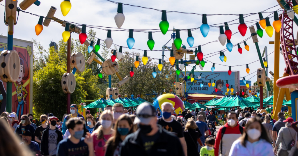Crowd in Toy Story Land