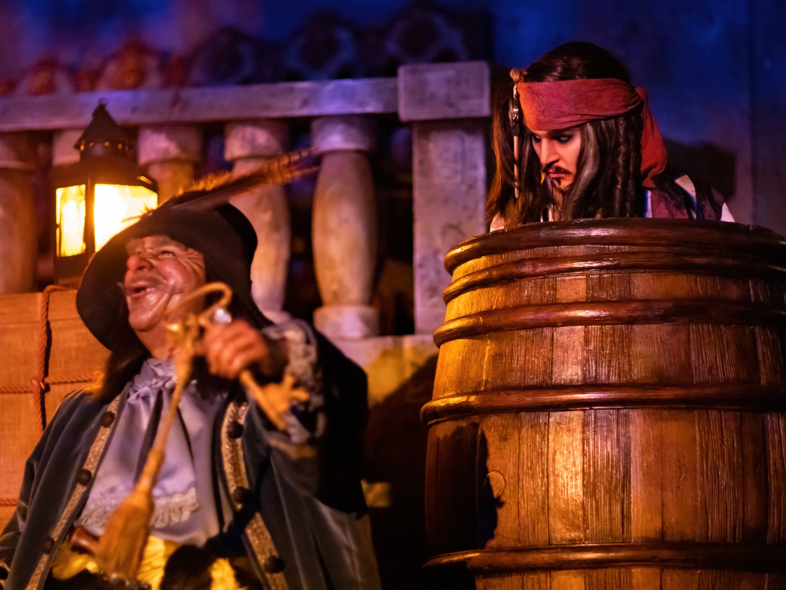 Pirates of the Caribbean, Captain Jack Sparro in barrel