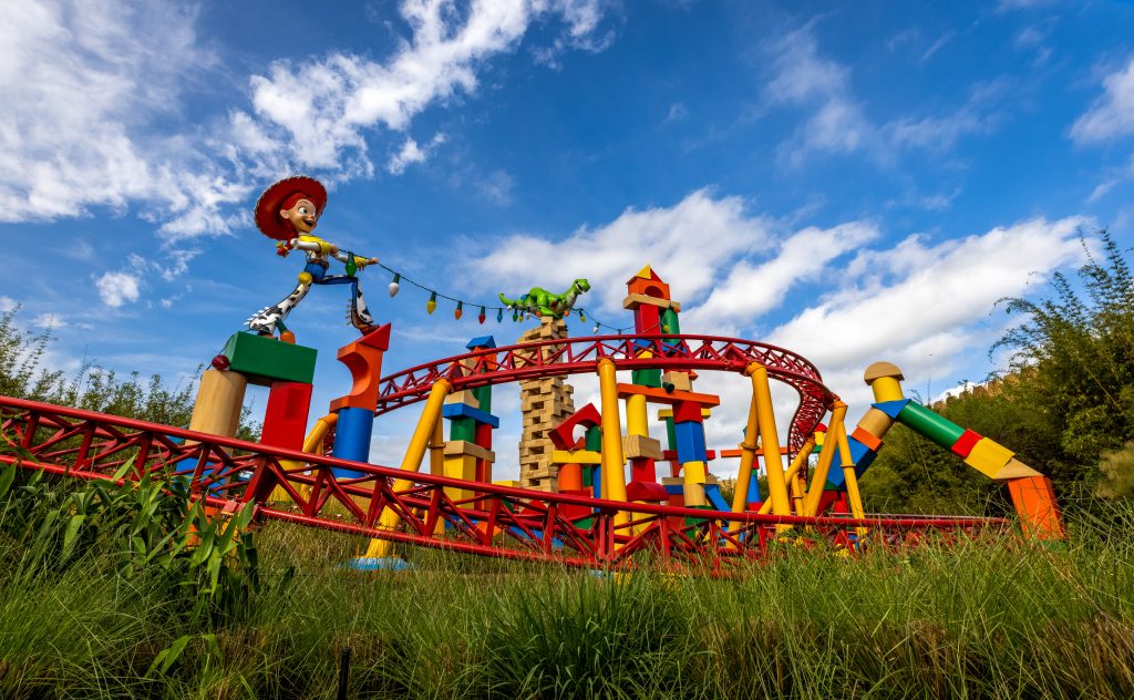 Slinky Dog Dash roller coaster at Hollywood Studios