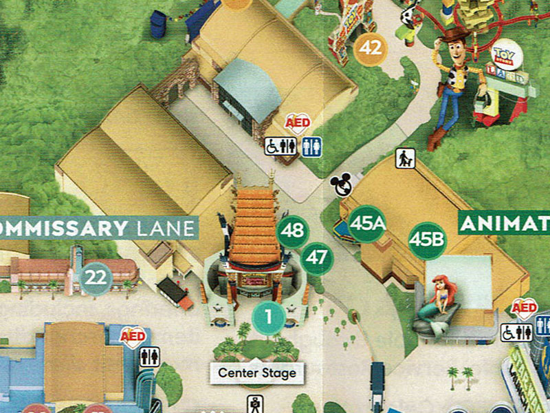 Hollywood Studios Map Disney World Featured
