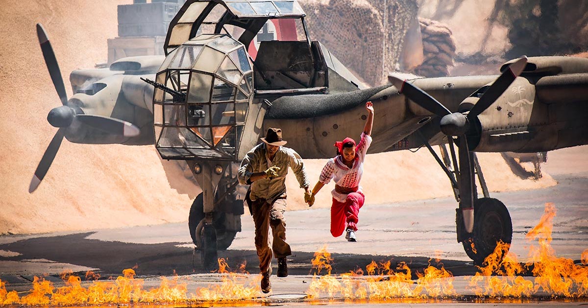 ropedropguide_indianajonesepicstuntspectacular best shows disney world, indiana jones stunt spectacular