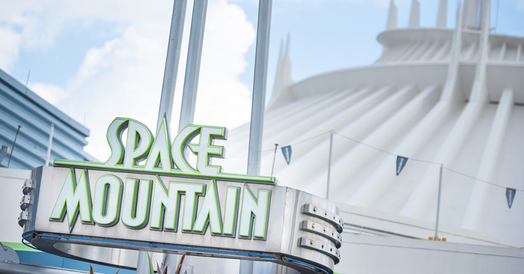 scariest rides at disney world, space mountain entrance