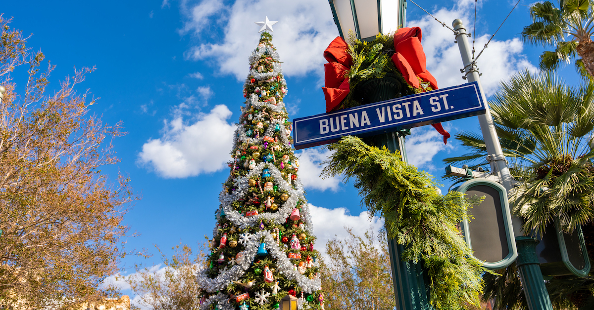 Buena Vista Street Holiday Tree Lighting at California Adventure