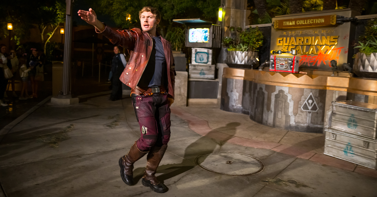 Guardians of the Galaxy: Awesome Dance Off! at night