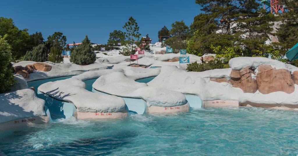Snow Stormers at Blizzard Beach, slides and pool