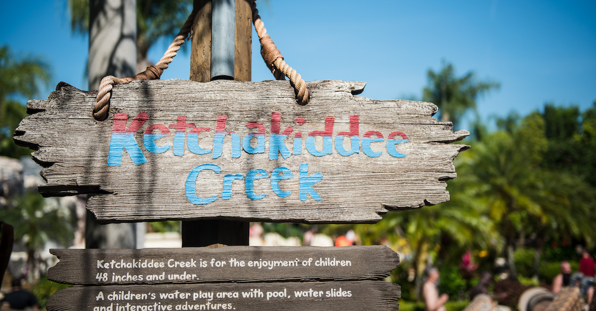 Laurie-Typhoon L.-2297 (FI) Ketchakiddee Creek at Typhoon Lagoon sign