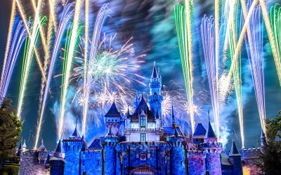 Fireworks at Disneyland Park