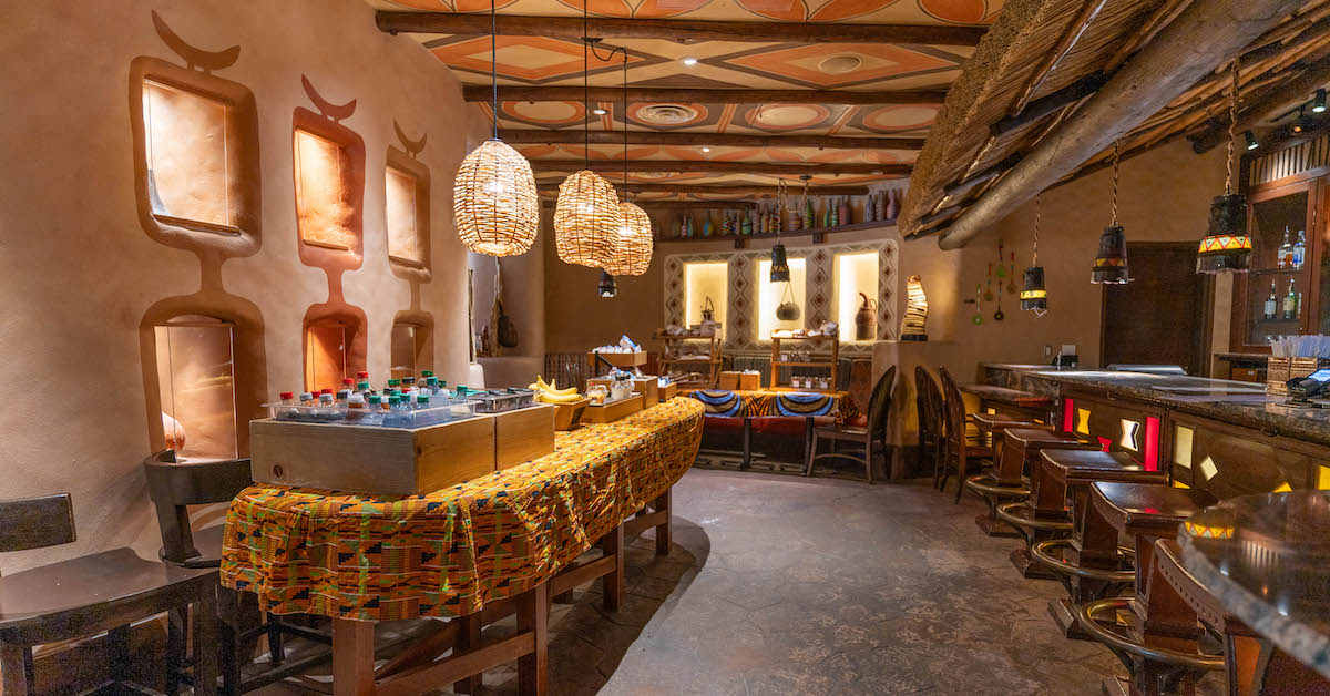 Sanaa Lounge interior at Disney's Animal Kingdom Villas - Kidani Village