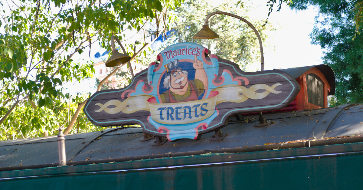 Maurice’s Treats sign (FI) Maurice's Treats, sign during a sunny day