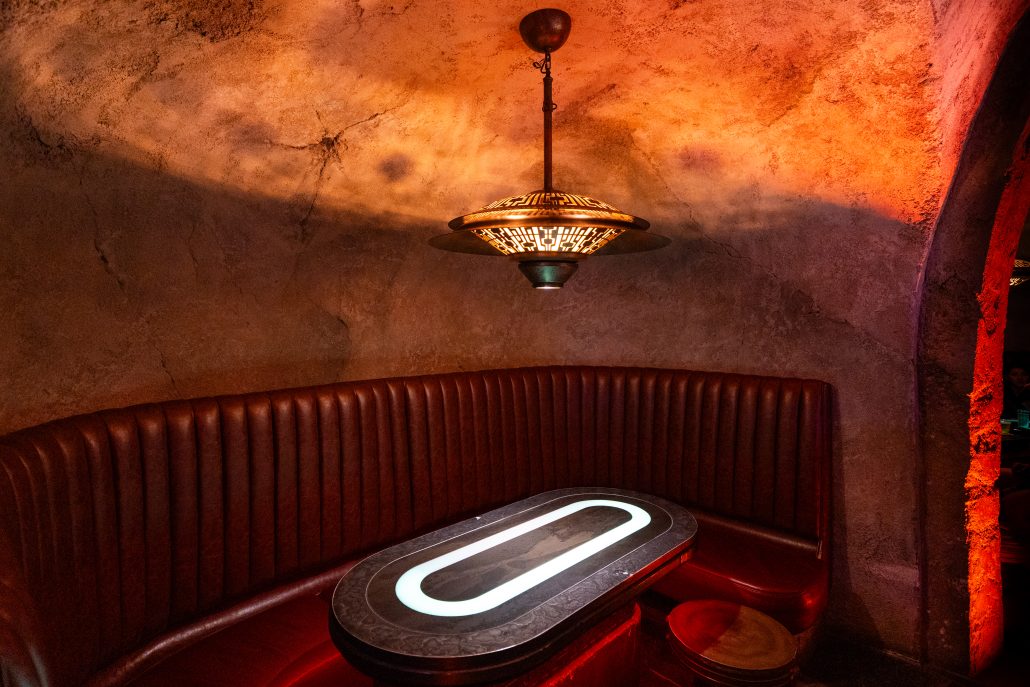 oga's cantina with kids, table at oga's cantina