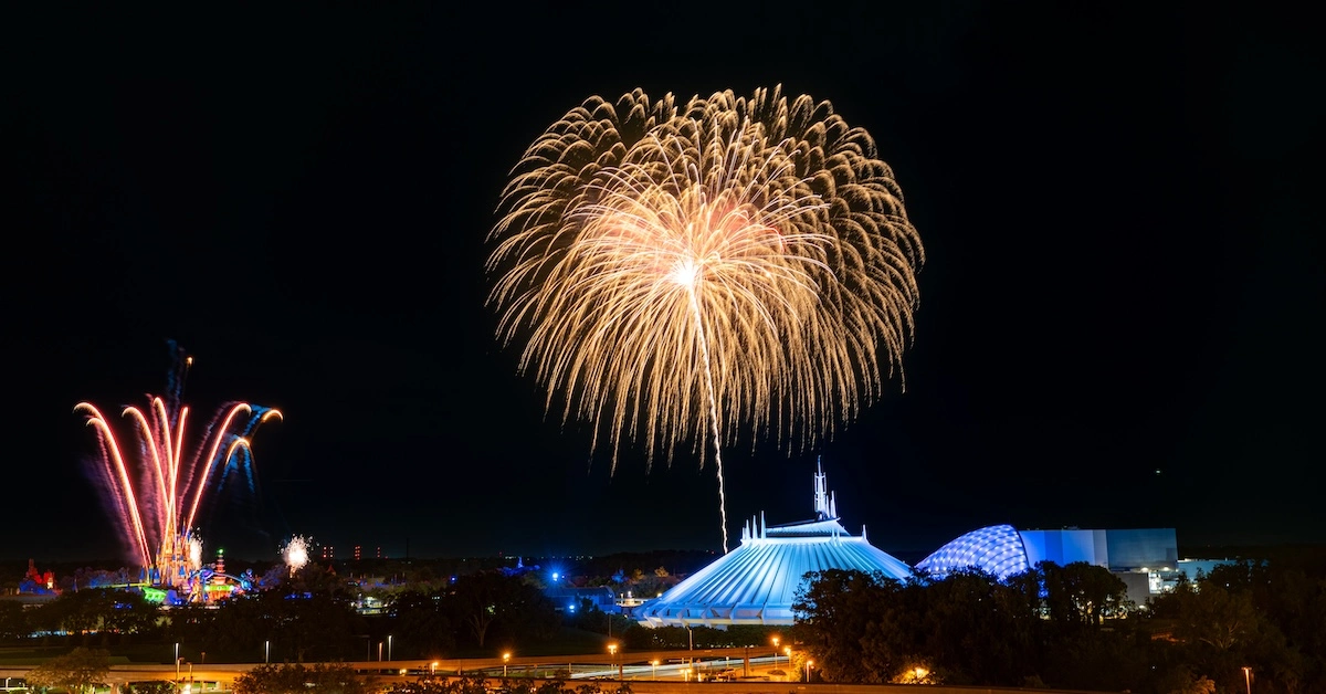 Disney's Contemporary Resort, observation deck fireworks views, Celebration at the Top