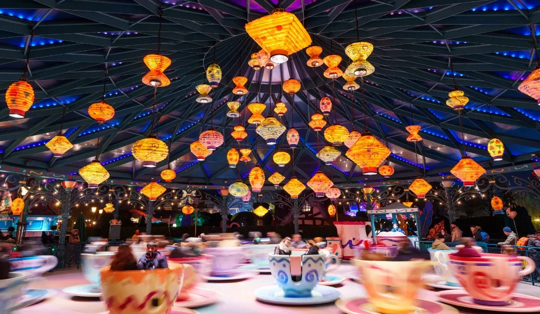 Mad Hatter’s Tea Cups at Disneyland Paris