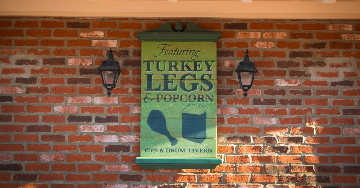 Fife & Drum Tavern sign, EPCOT