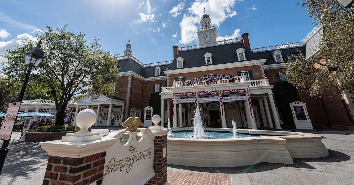 American Adventure Pavilion and attraction