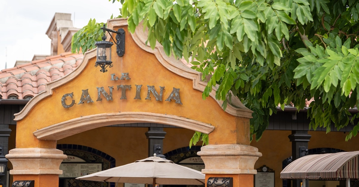 070825_EPCOT_World-Showcase_Mexico_La-Cantina-Sign-Wide_Judd-Helms (FI) La Cantina de San Angel exterior