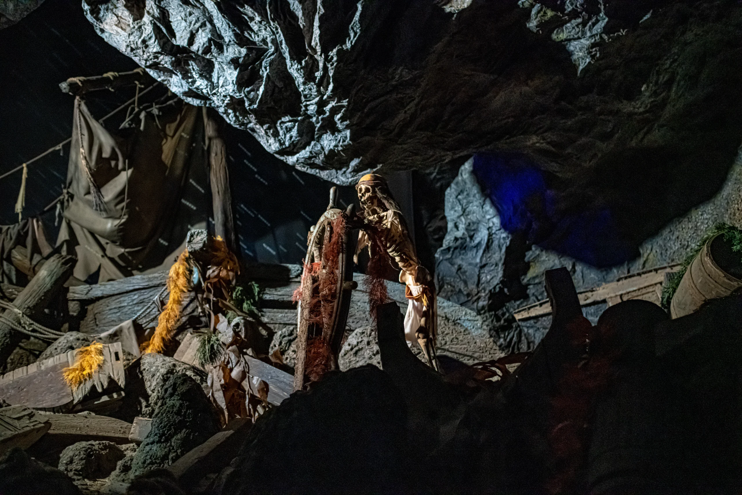 Pirates of the Caribbean skeleton captain at Disneyland Park
