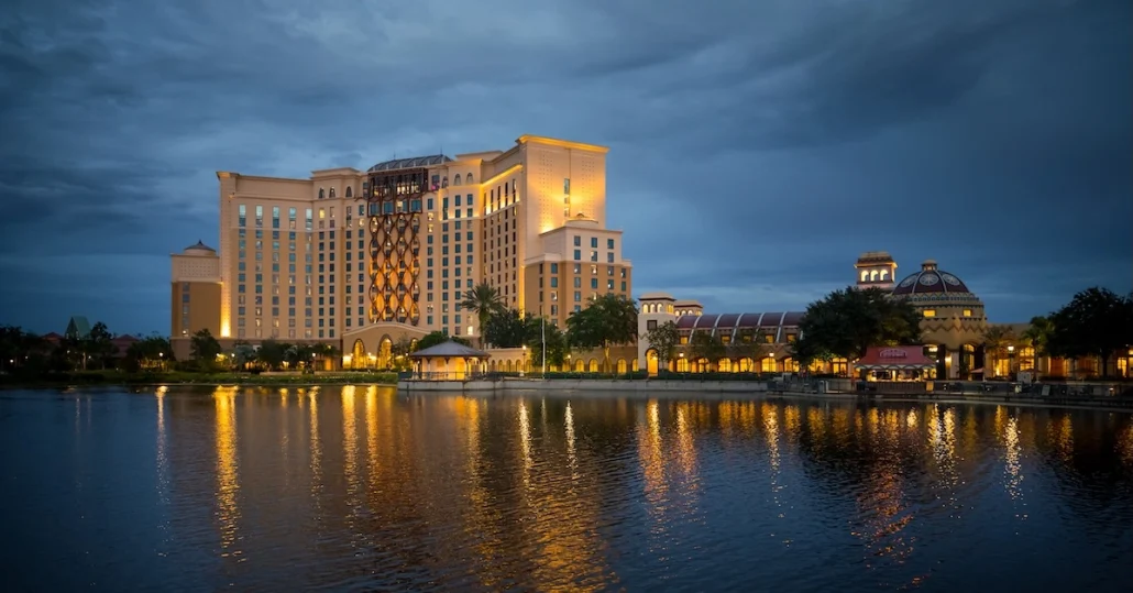 Disney's Coronado Springs blue hour views