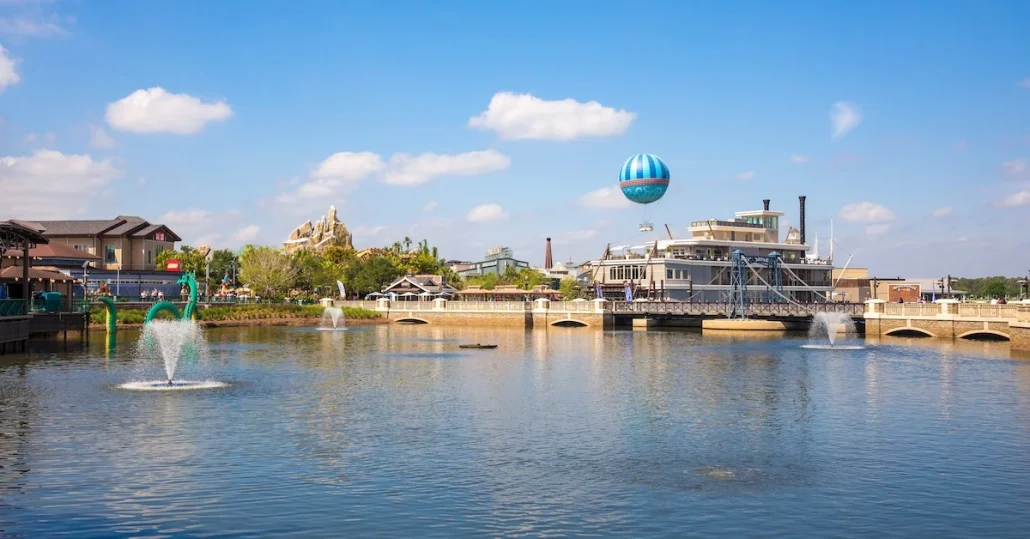 Disney Springs Marketplace view from the water