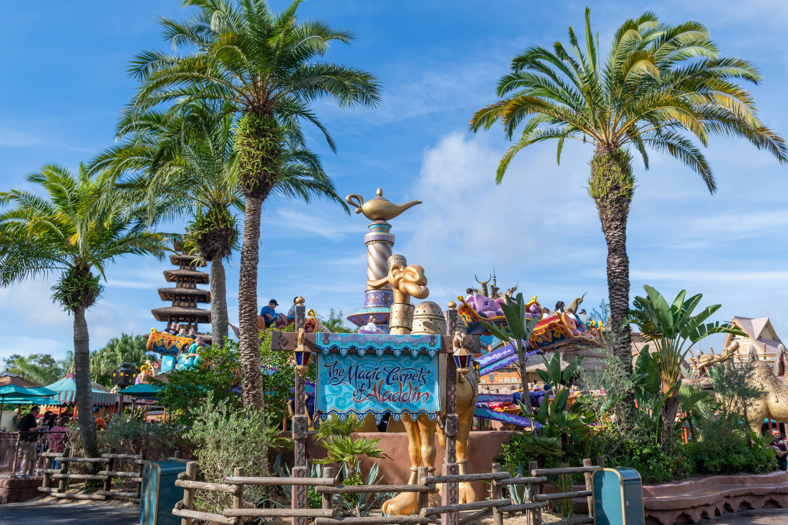 Magic Carpets of Aladdin during the day