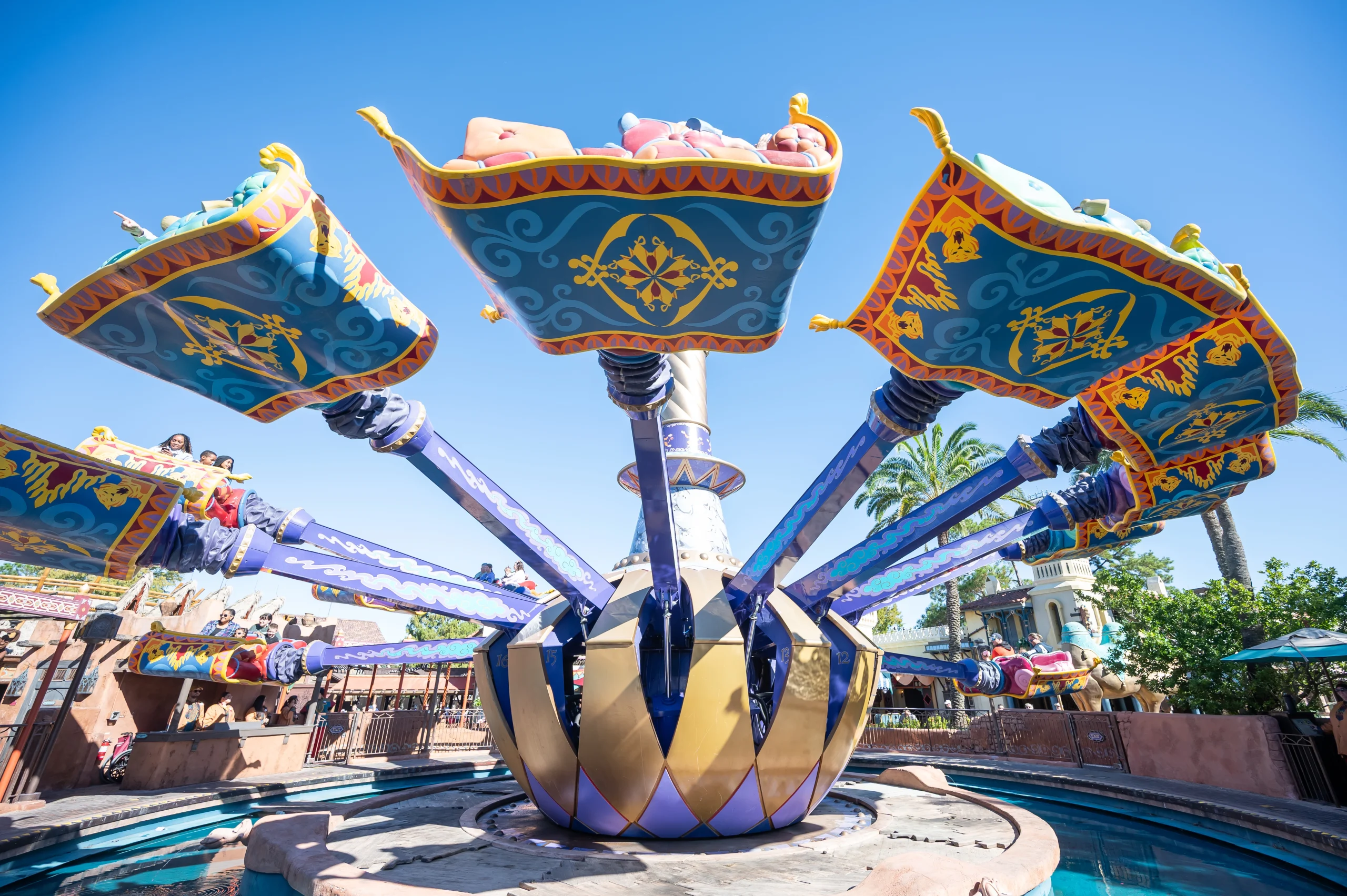 Magic Carpets of Aladdin in flight overhead