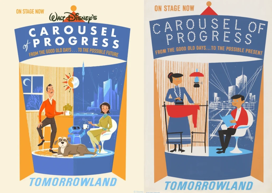 Carousel of Progress Changes, new carousel of progress posters